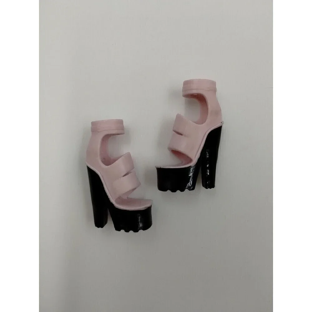 Monster High Doll Pink Platforms High Heels & Flats Sneakers Set Of 2